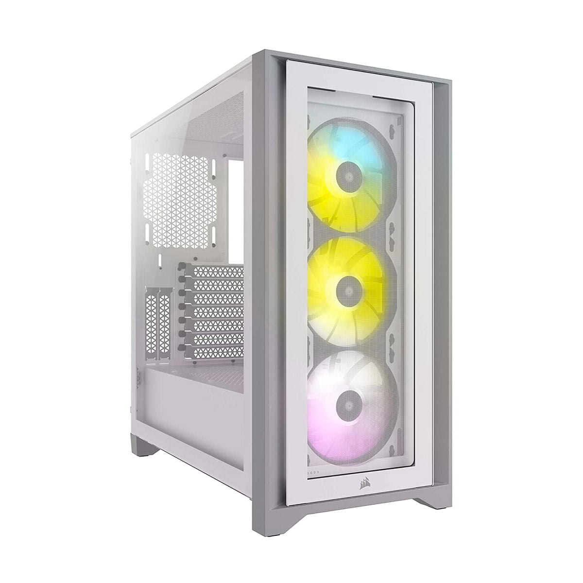 Corsair Gabinete ICUE 4000X RGB ATX Cristal sin Fuente