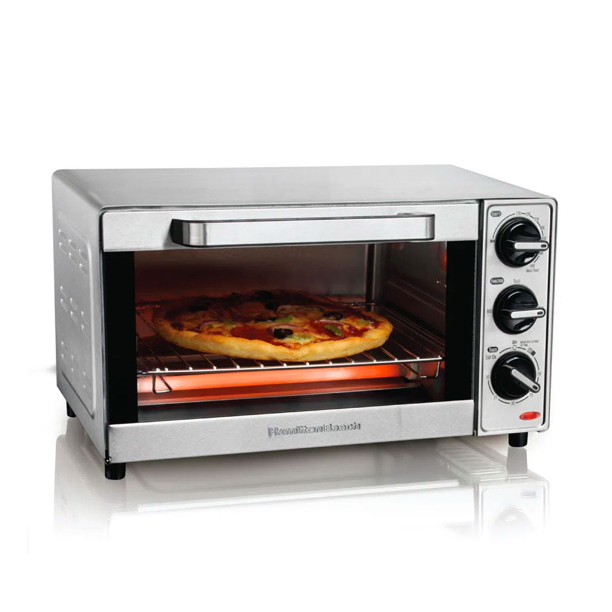 Hamilton Beach Horno Tostador Eléctrico Acero Inoxidable 31401 Plata