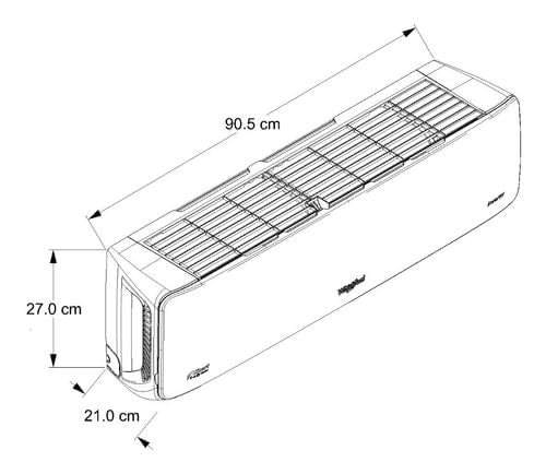 Minisplit Whirlpool Inverter 1 Tonelada Frío/Calor WA6060Q Blanco,...