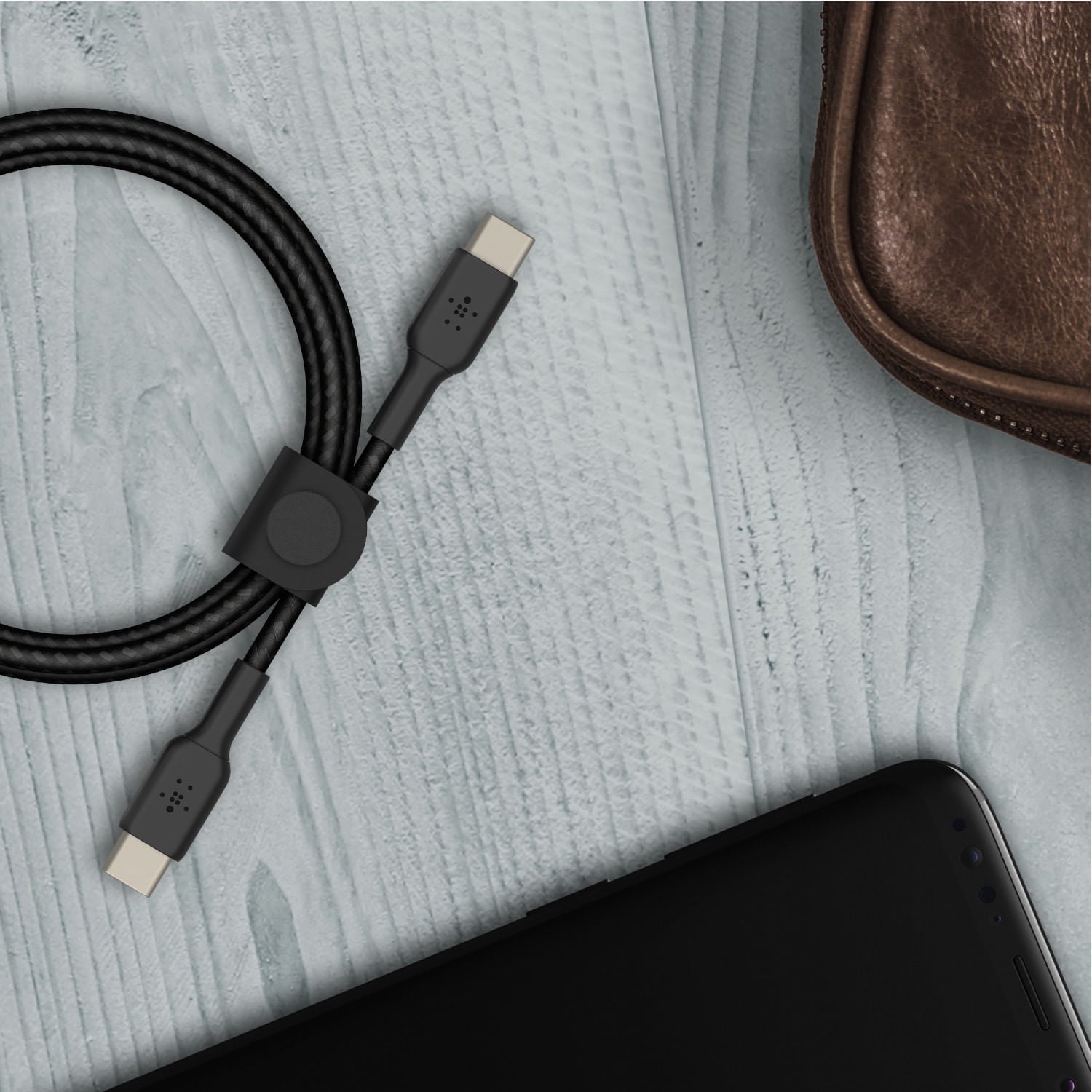 Belkin Cable Braided USB C a USB C Negro