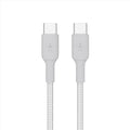 Cable Braided Belkin USB C a USB C Blanco