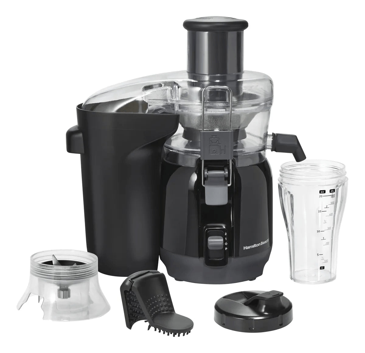 Hamilton Beach Exprimidor 2 en 1 67970 Big Mouth Negro