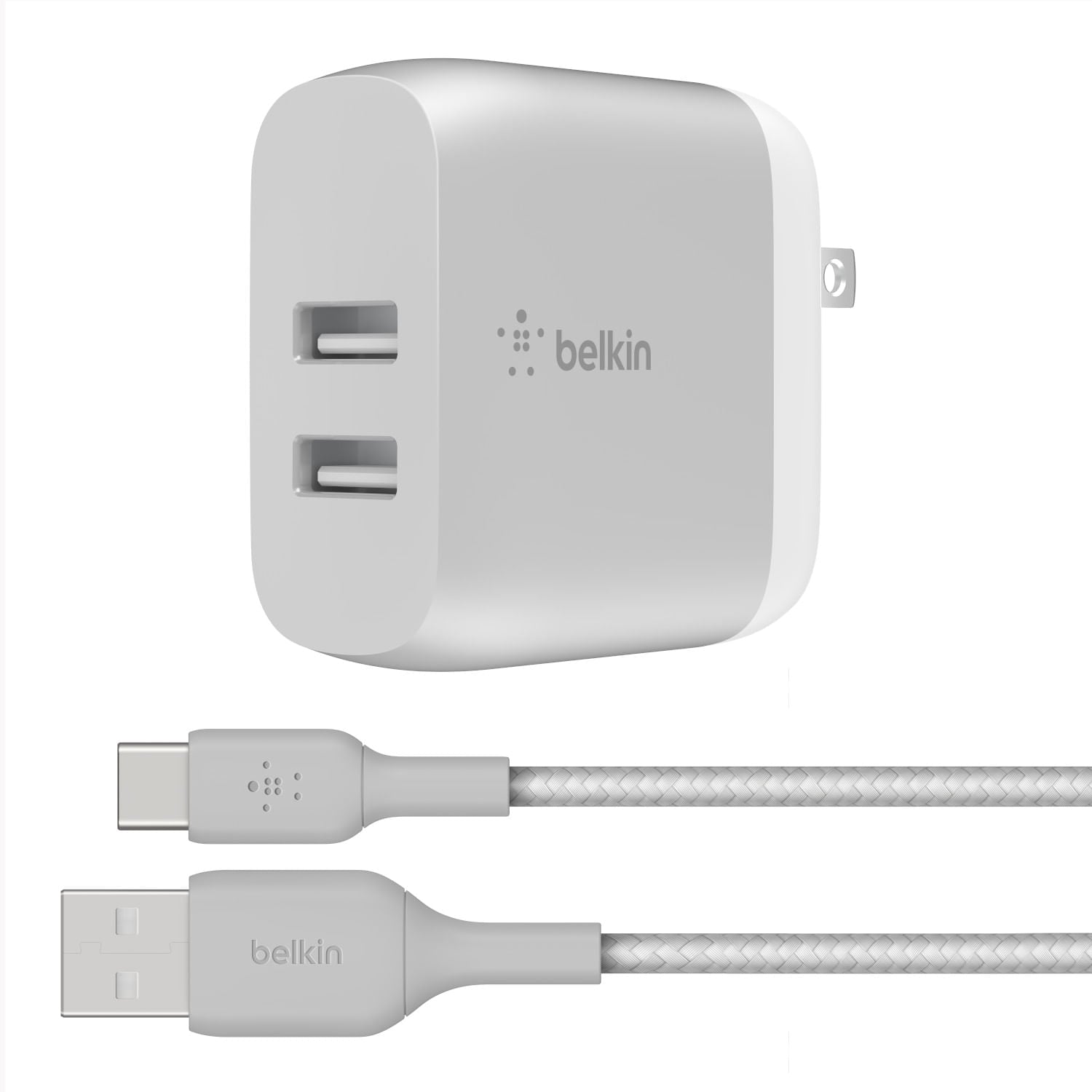 Cargador De Pared 2 Puertos USB C - USB A Belkin