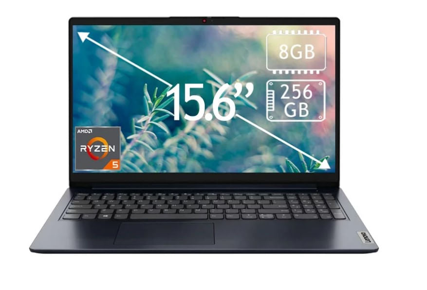 Laptop Lenovo IdeaPad 15.6” FHD Ryzen 5 7520U 8GB RAM 256GB SSD Windows 11