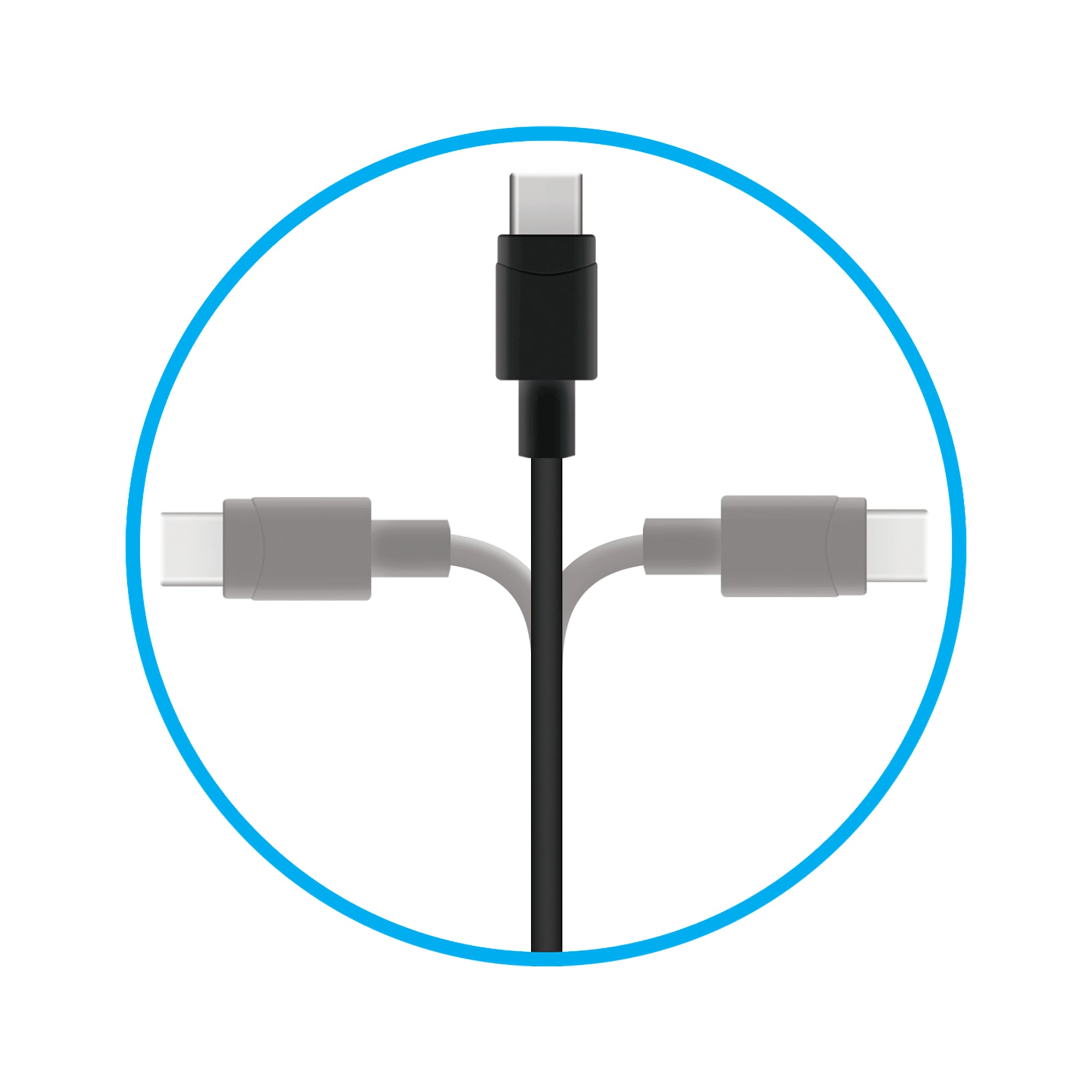 Cargador Pared Naztech USB-C a USB-C Negro 20W